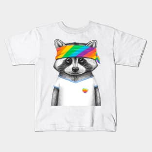 Pride raccoon Kids T-Shirt